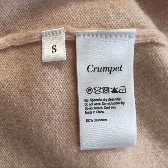 Crumpet 100% Cashmere Long Sleeve Crew Neck Sweater - Picture 8 of 8